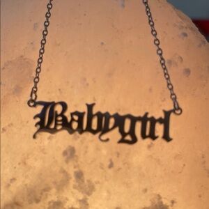 Silver 'Babygirl' Necklace
